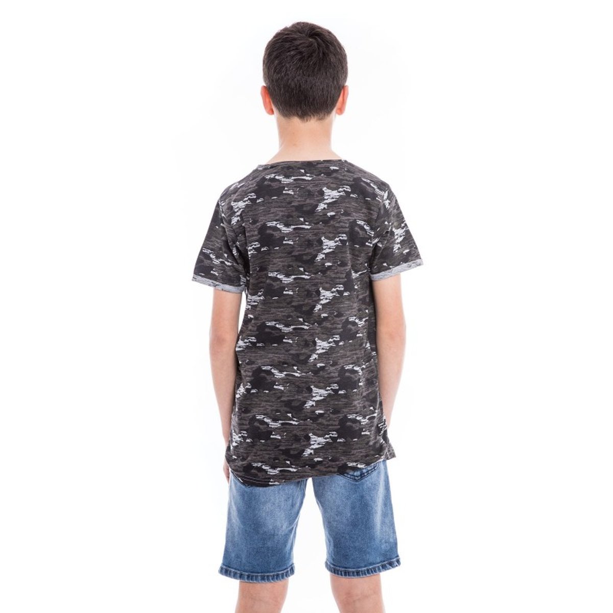 T-shirt Motif Militaire Nimon gris, RITCHIE