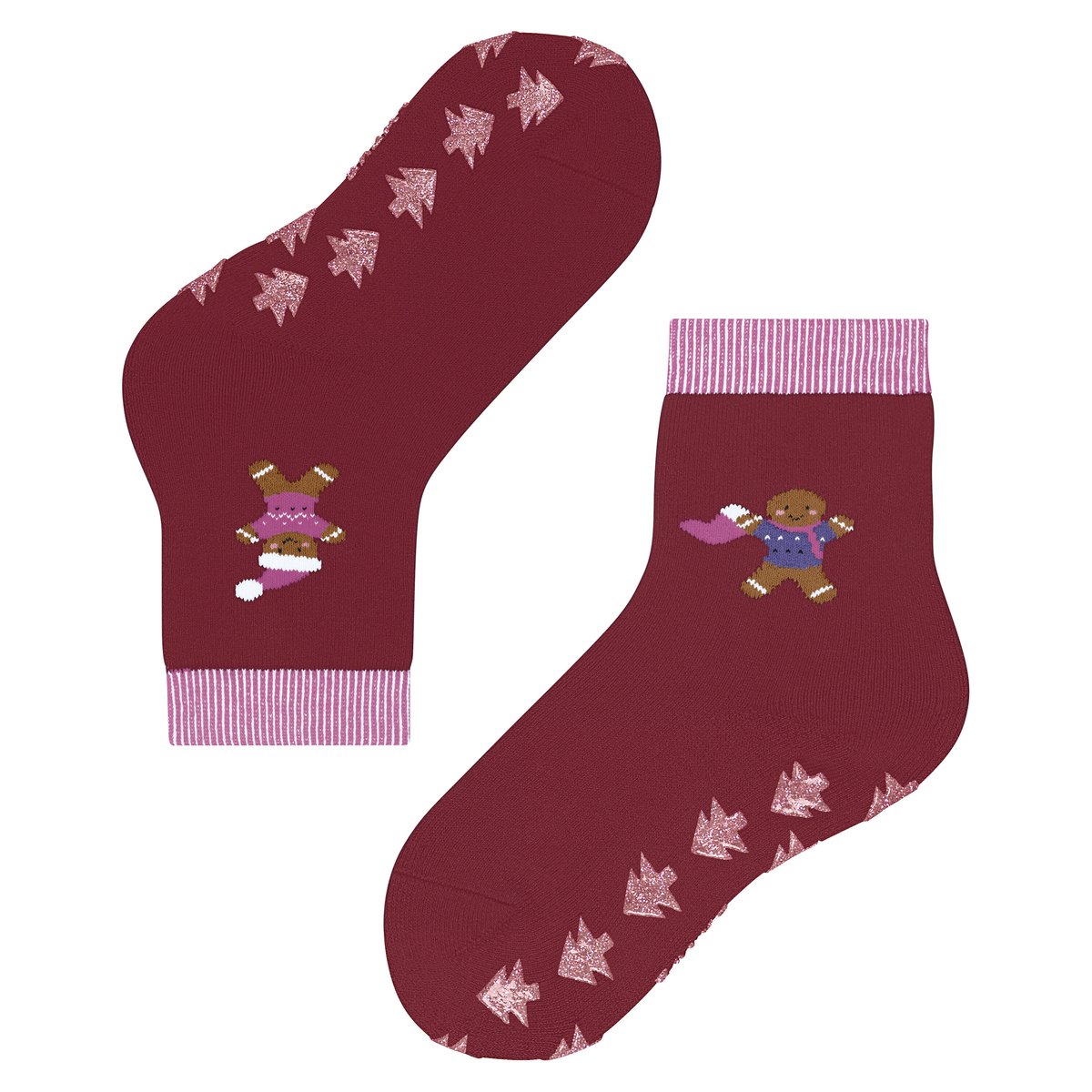 Chaussettes à picots Gingerbread Friends rouge, FALKE
