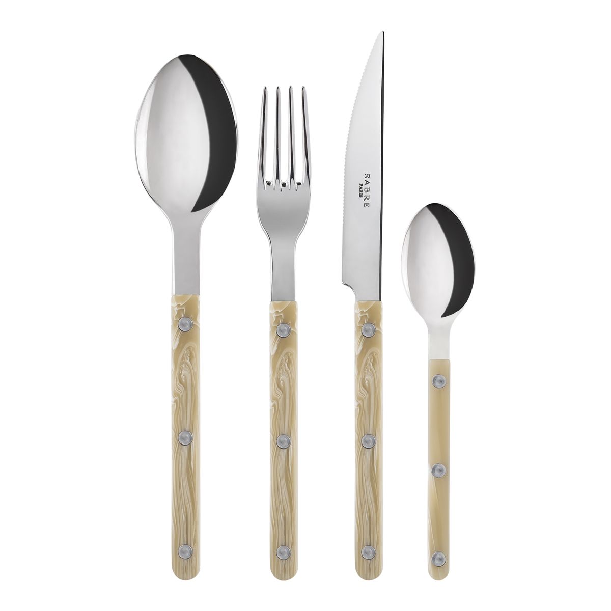 Ménagère 24 pièces, Bistrot effet corne, SABRE