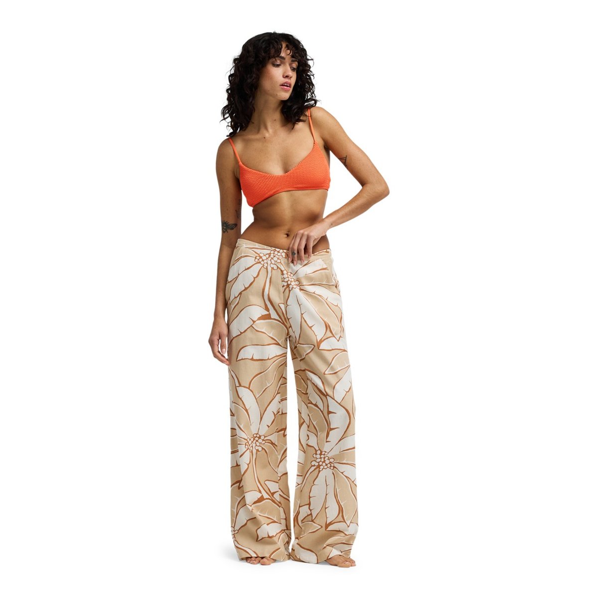 Pantalon taille élastique TROPIC BREEZE beige stone, BILLABONG