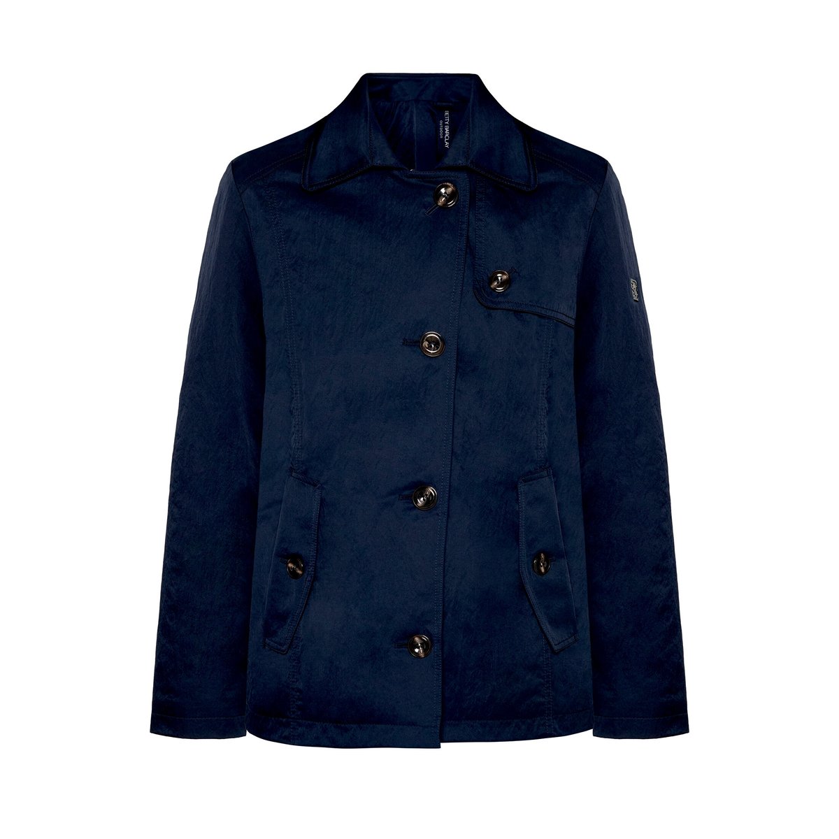 Manteau court à col bleu foncé, BETTY BARCLAY