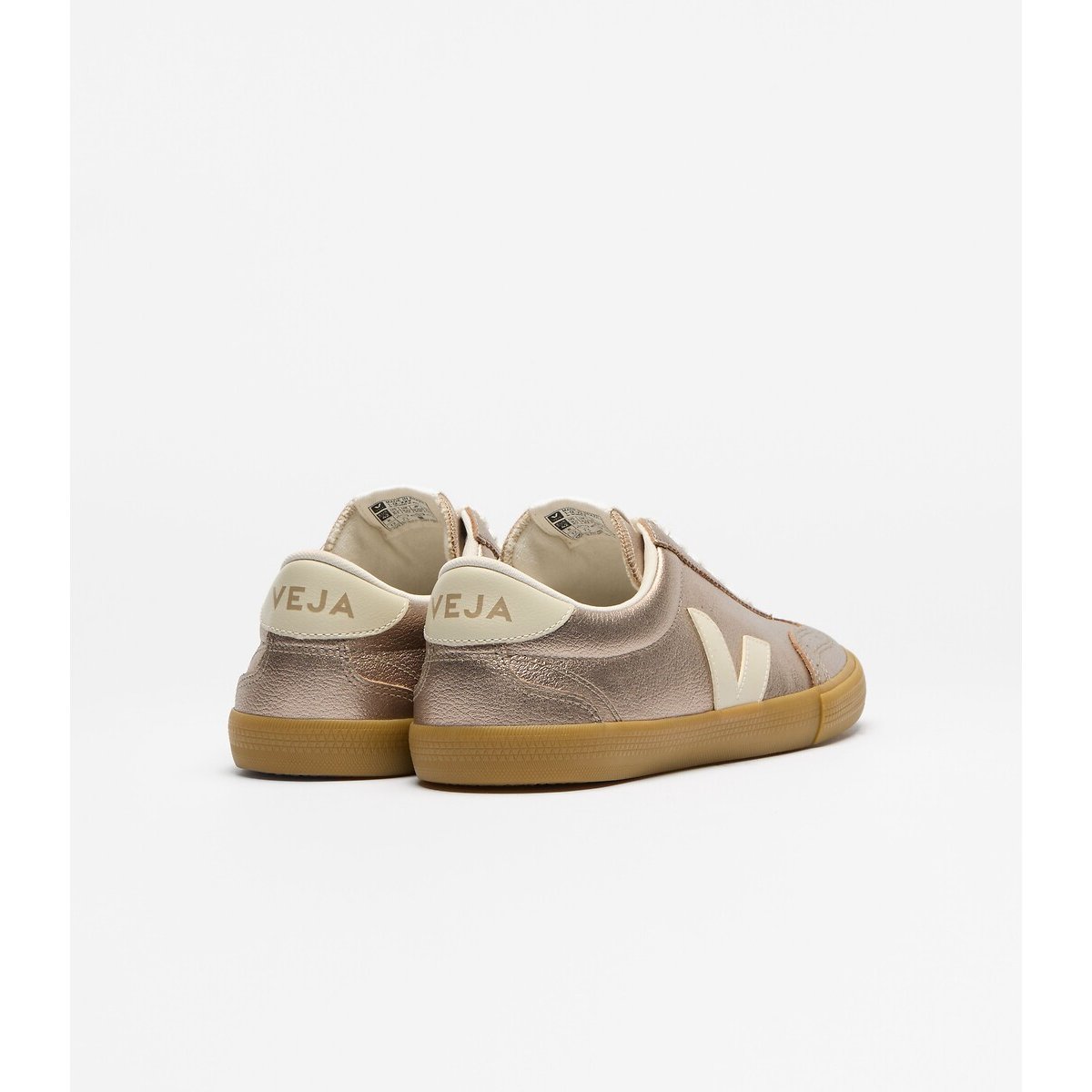 Baskets en cuir VOLLEY bronze, VEJA