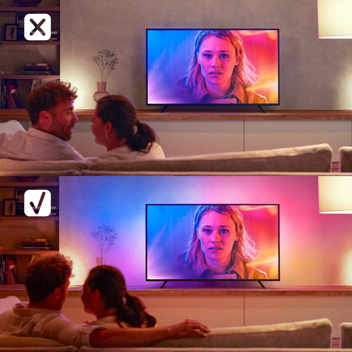 Ruban LED Play Gradient TV75'' White&Color Ambianc couleur unique, PHILIPS HUE