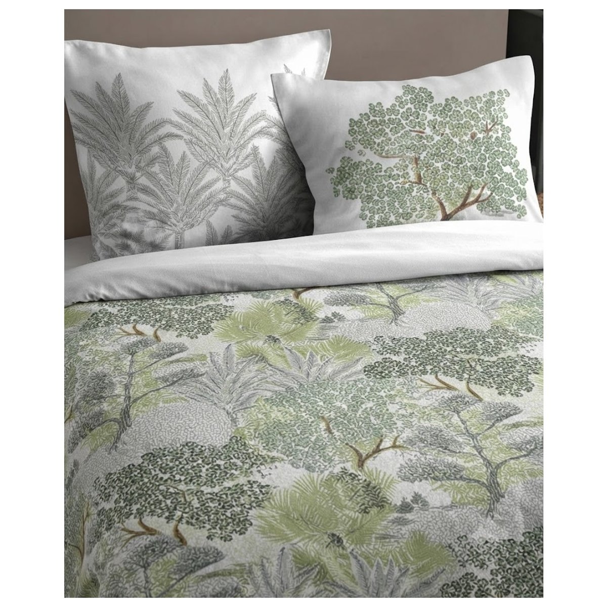 Parure de lit Douceur foret vert, EDEN