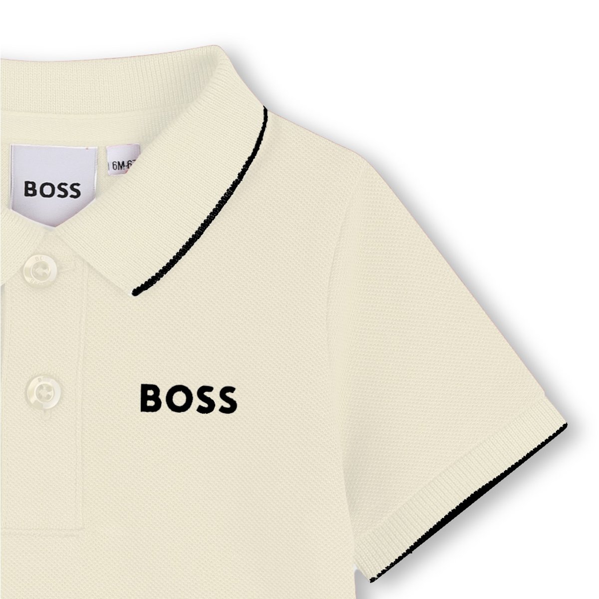 Polo manches courtes vanille, BOSS KIDSWEAR