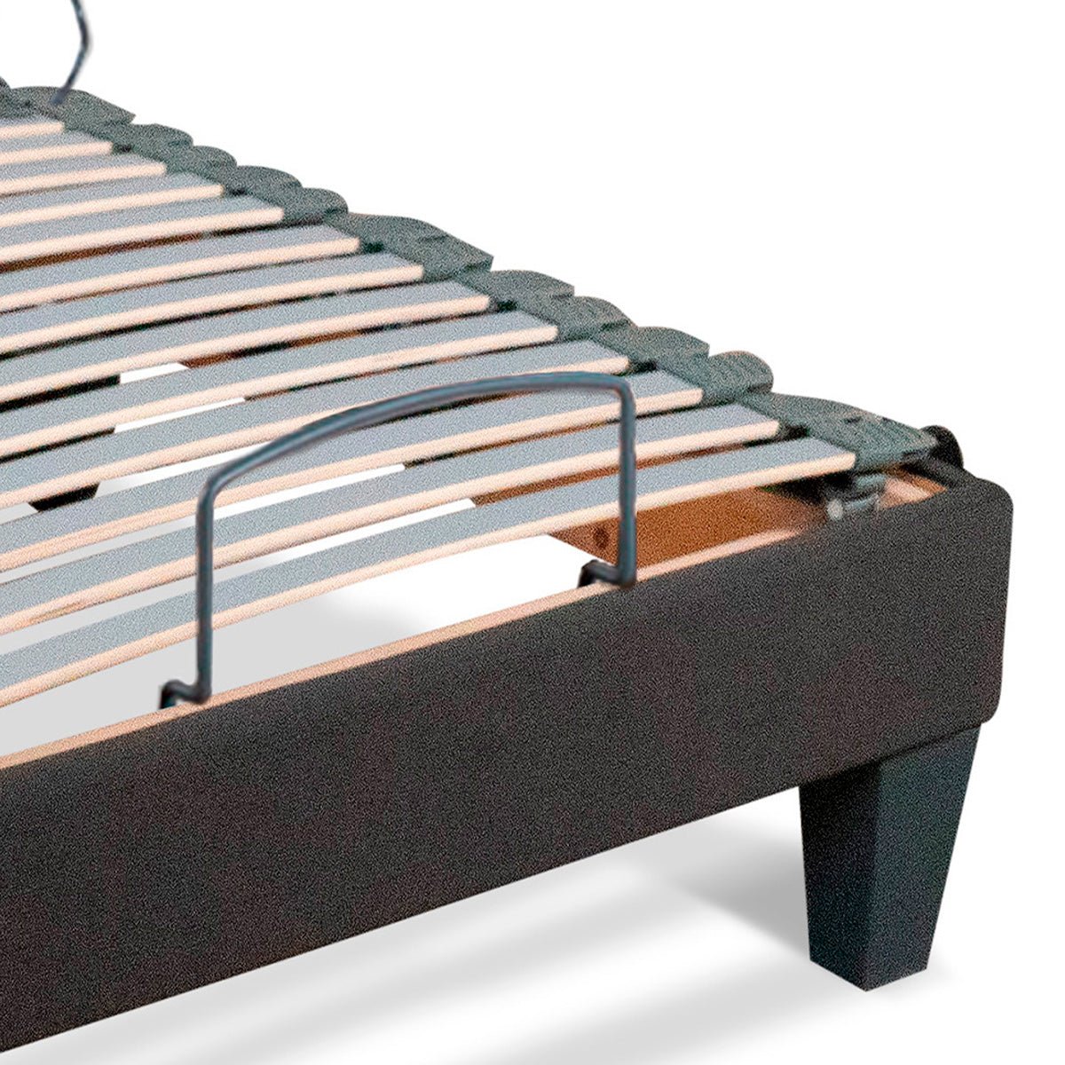 Jeu de 2 sommiers électriques Amiral 2x90x200 cm Lattes gris, BELLECOUR