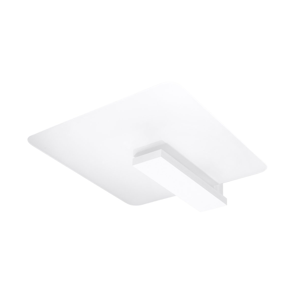 Plafonnier Bois Blanc E27 2 Lappo blanc, EDEN