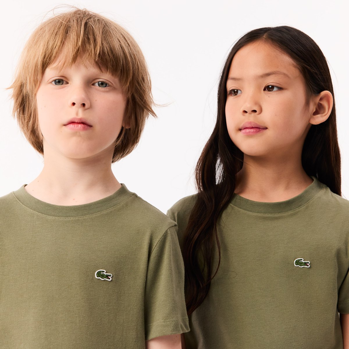 T-shirt coton vert-bmy, LACOSTE