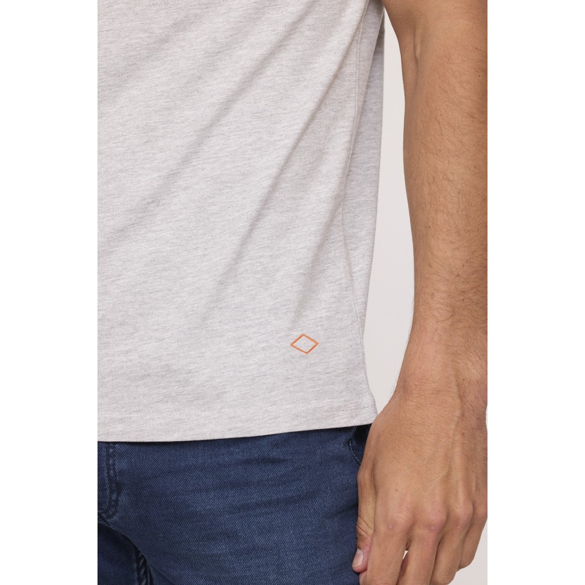 T-shirt manches courte coton regular AKILO gris, LEE COOPER