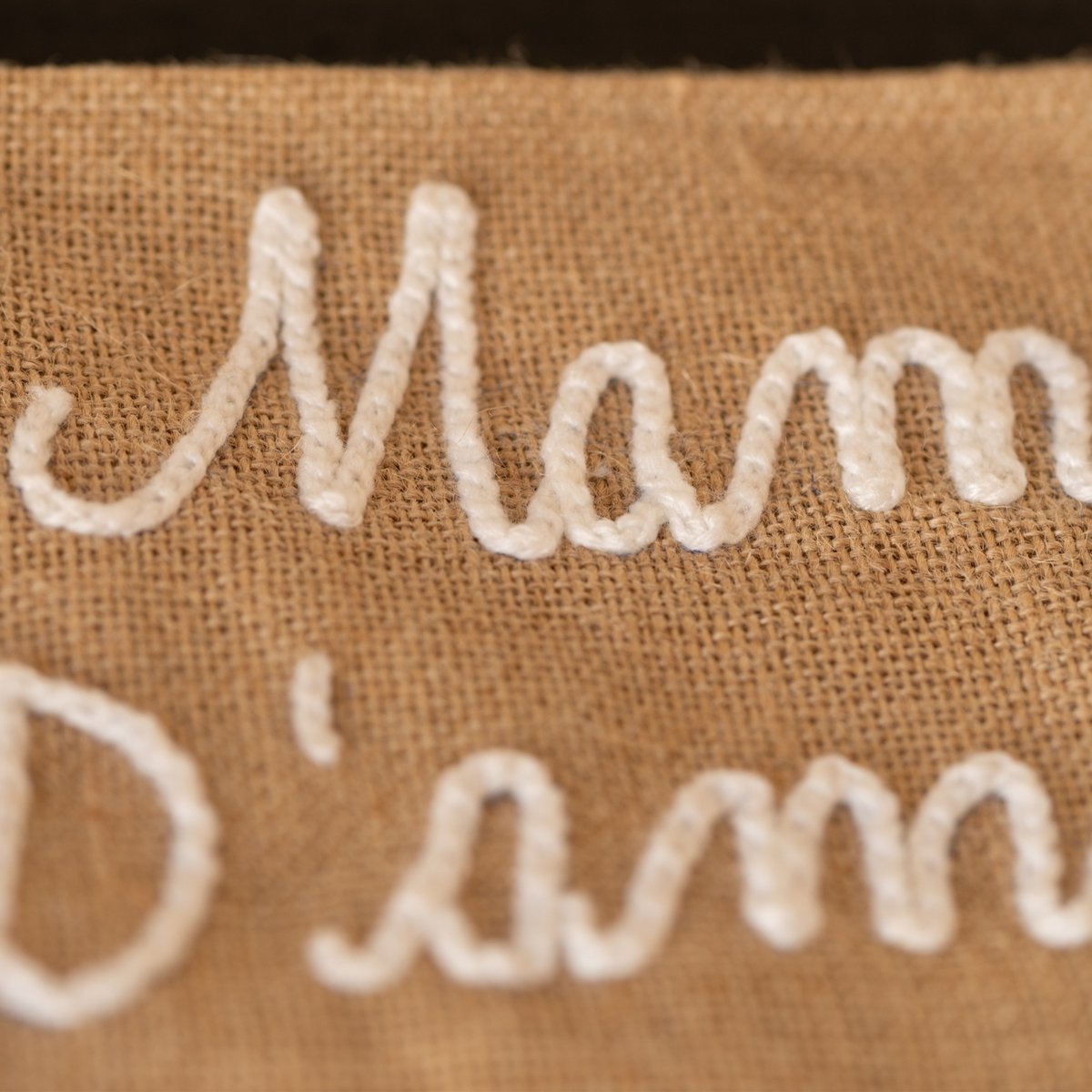 Pochette Jute "Mamie d'amour" naturel, HOME MAISON