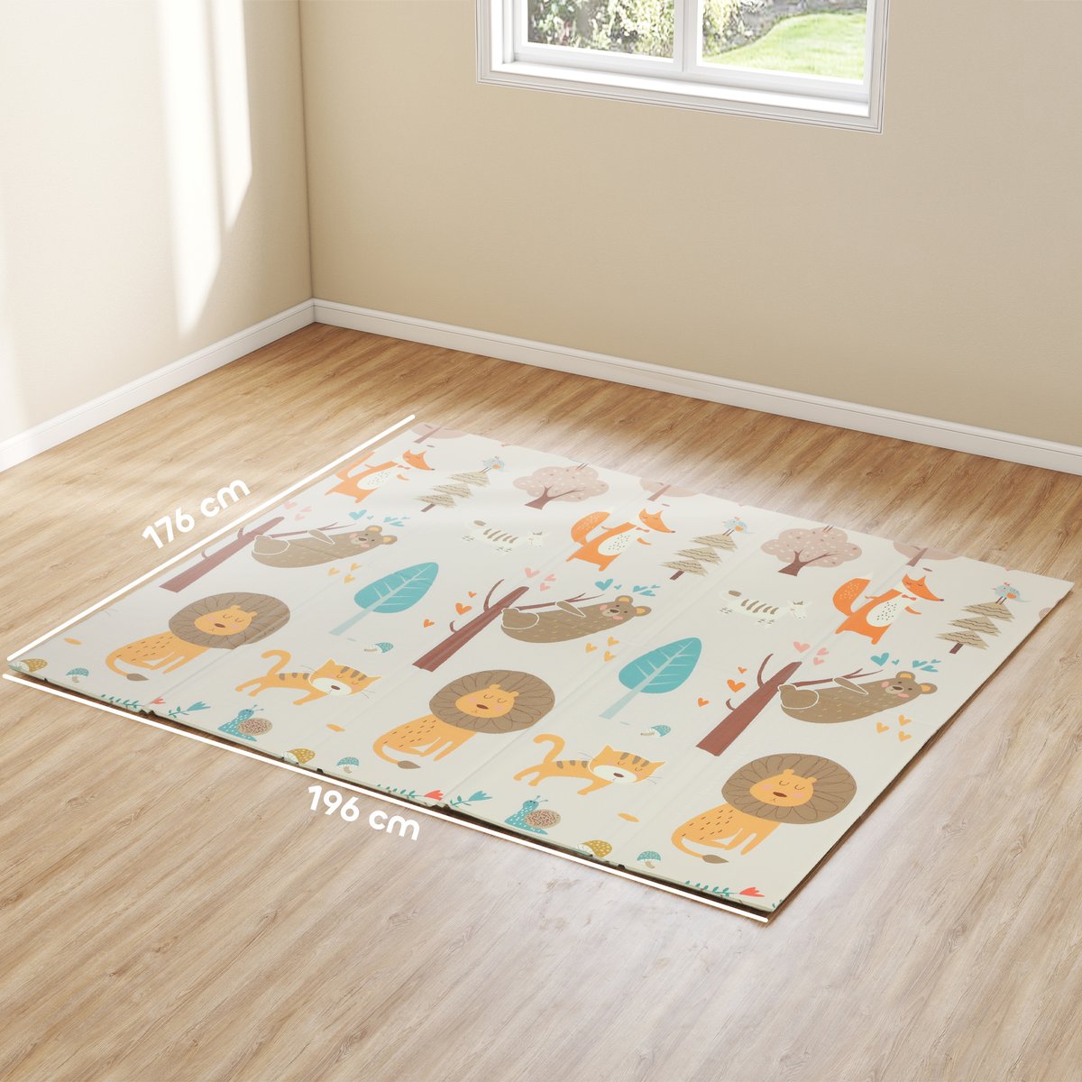 Tapis de jeu pour enfants XPE Multicolore multicolore, AIYAPLAY