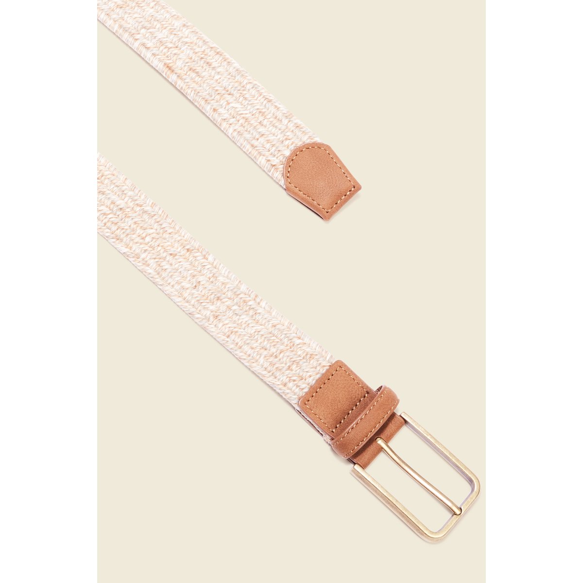 Ceinture tressée beige, BONOBO