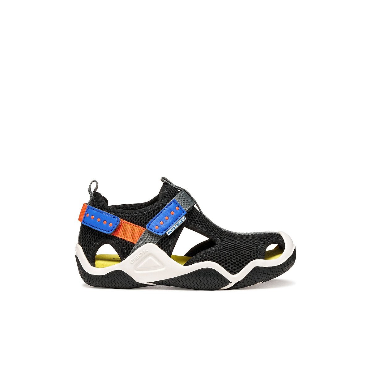 Kids Wader Breathable Sandals black/orange, GEOX