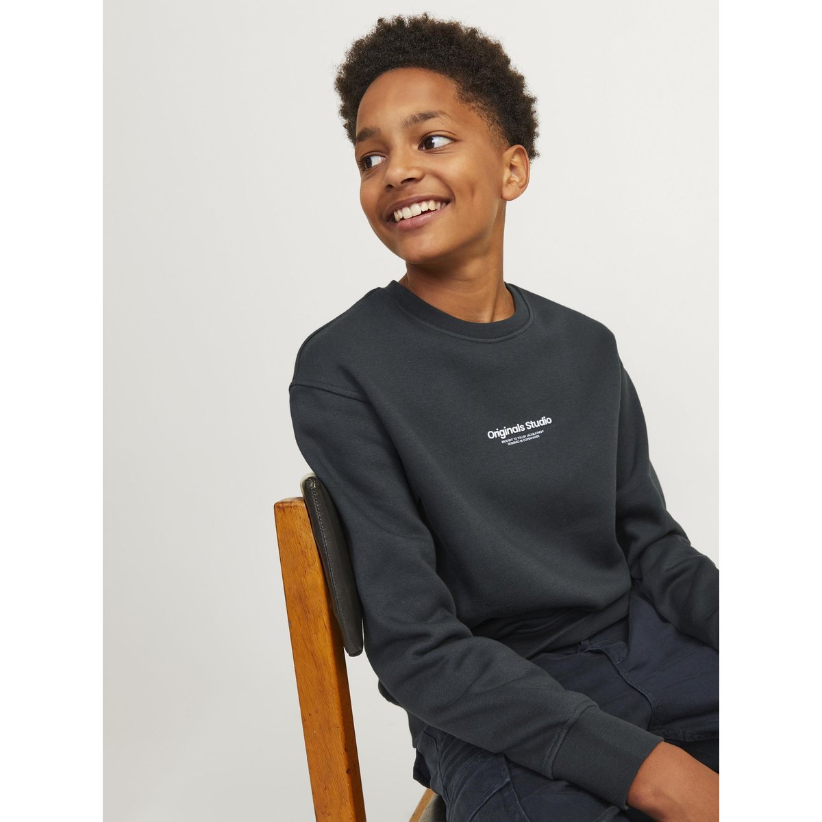 Sweat-Shirt grise - forest river, JACK & JONES JUNIOR