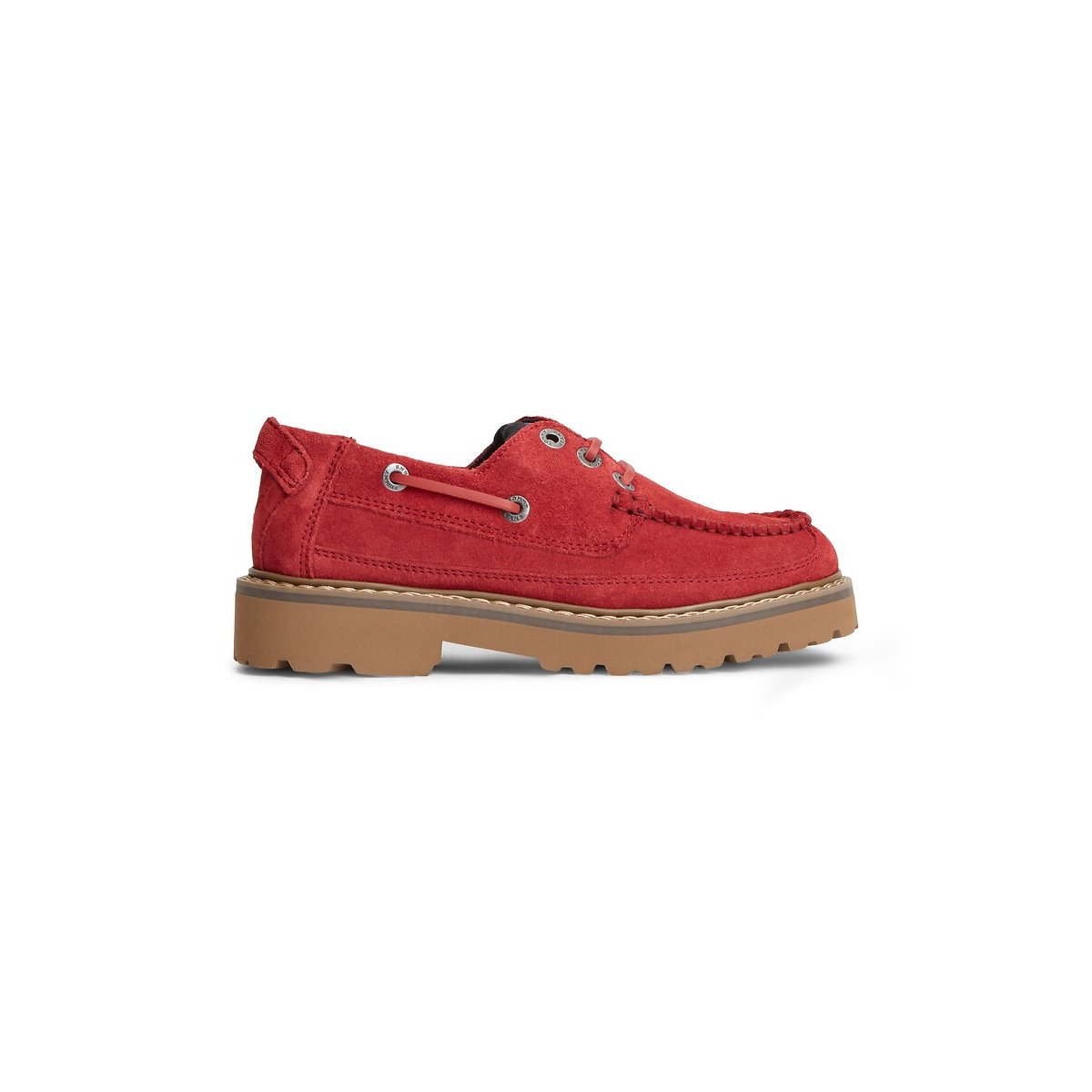 Archive suede boat shoes red, TOMMY HILFIGER