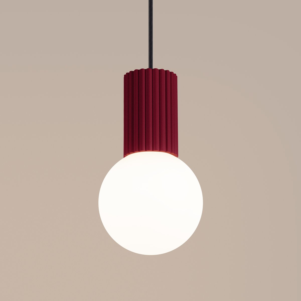 Suspension Aluminium Bourgogne G9 1 Halo rouge, EDEN