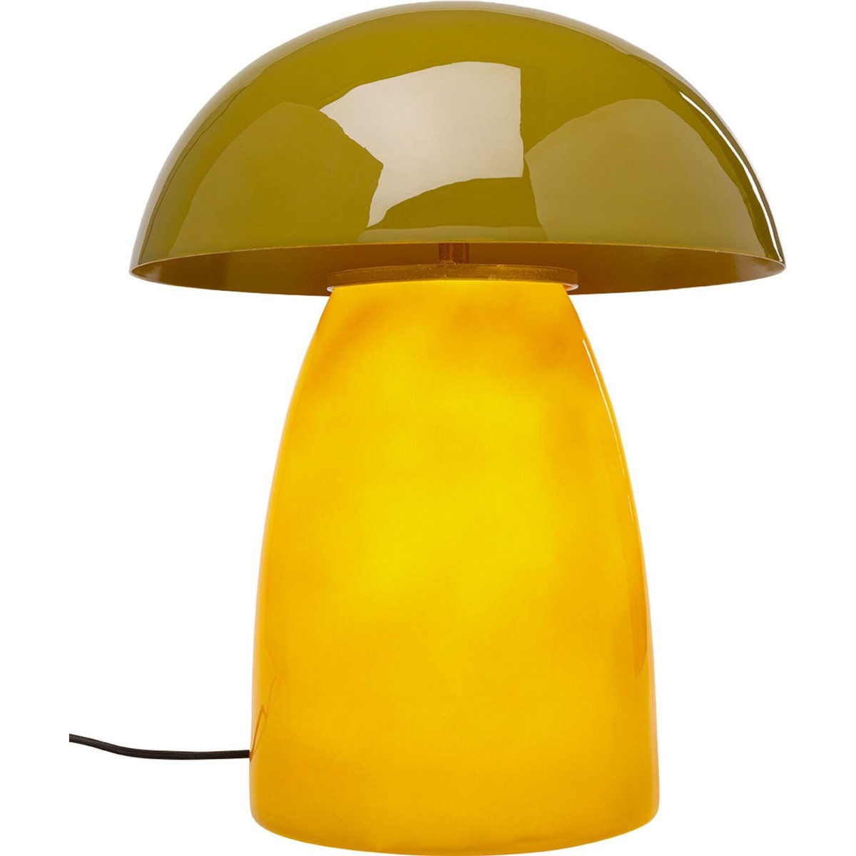 Lampe en verre et acier, FUNGO vert, KARE DESIGN