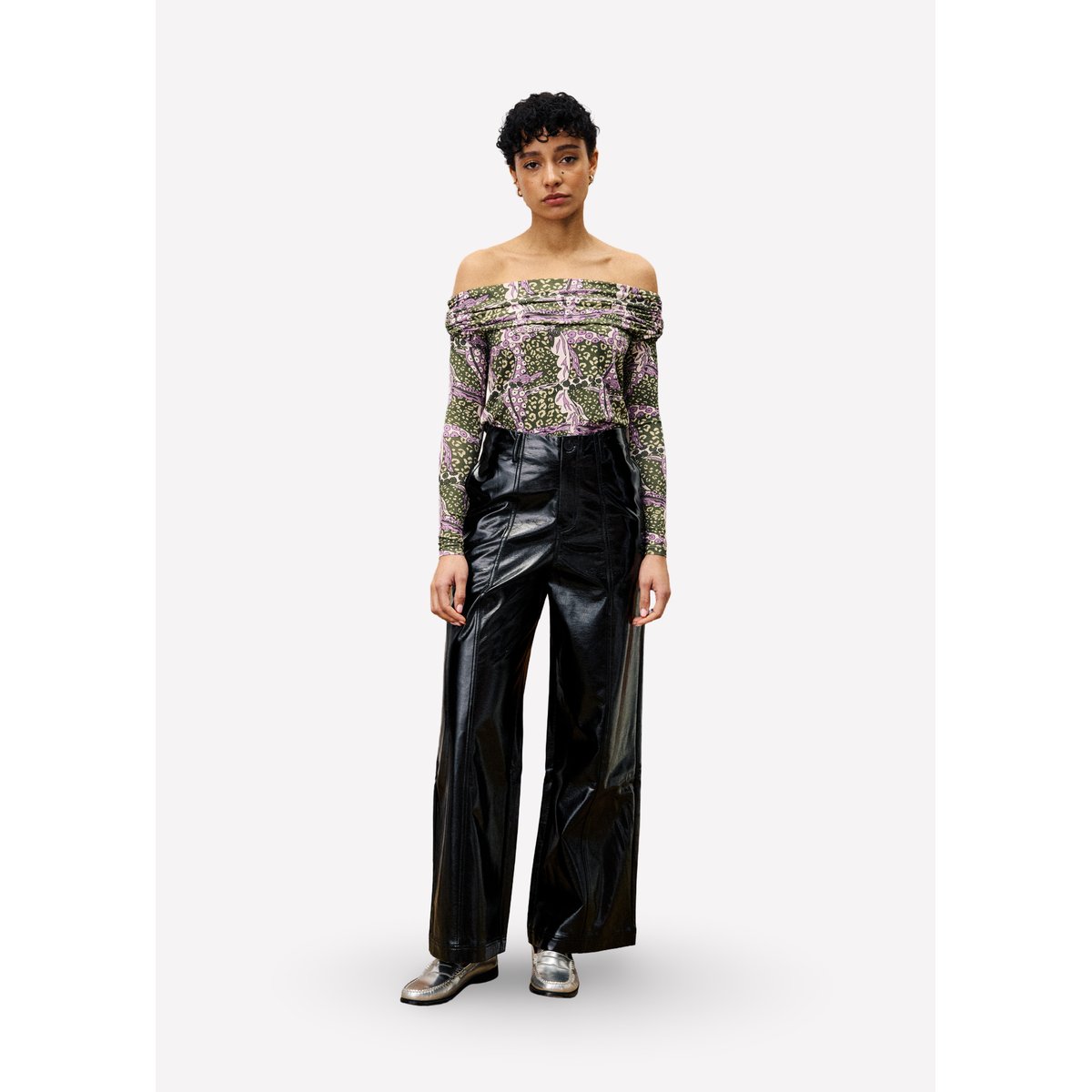 Pantalon en coton SIAMOIS noir, FRNCH