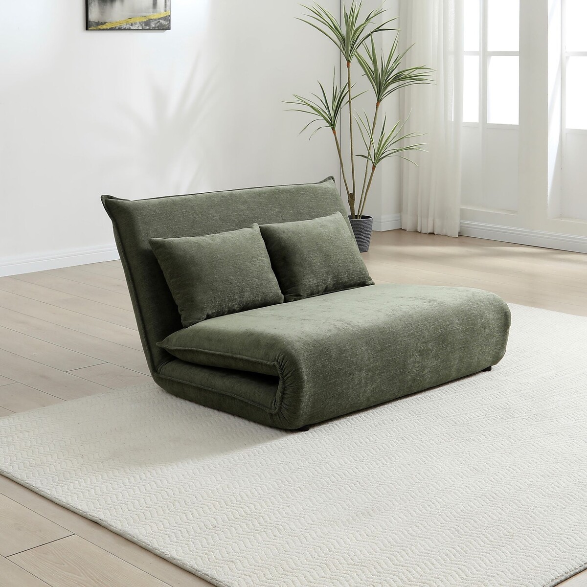 Corin Chenille Double Fold-Out Sofabed olive, ÉDITÉ