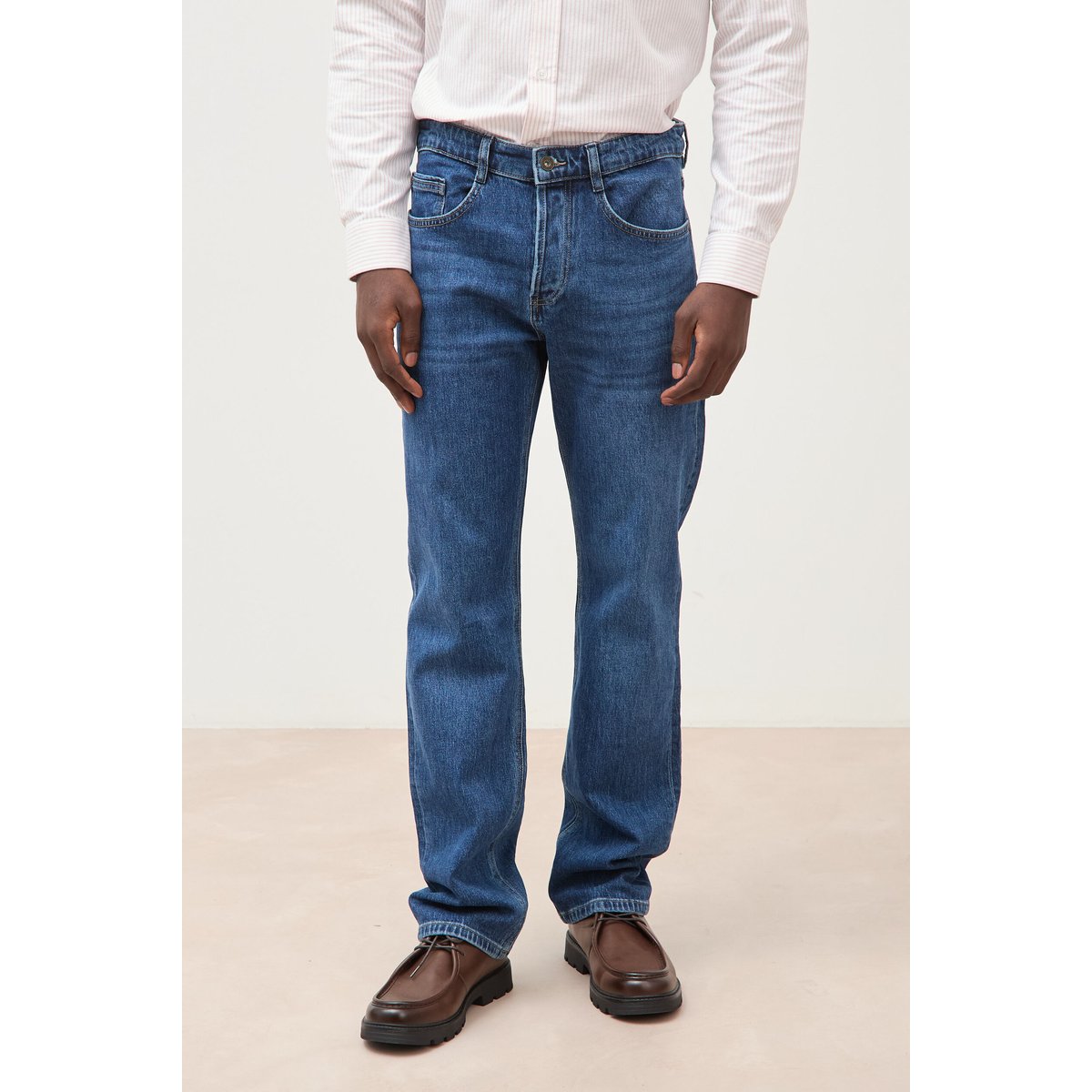 Jeans regular longueur 32 denim stone, BONOBO