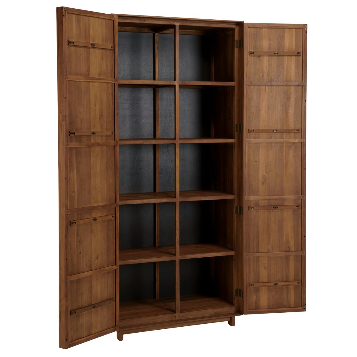Armoire 2 portes 90x200cm en bois de teck recyclé SWING bois naturel, PIER IMPORT