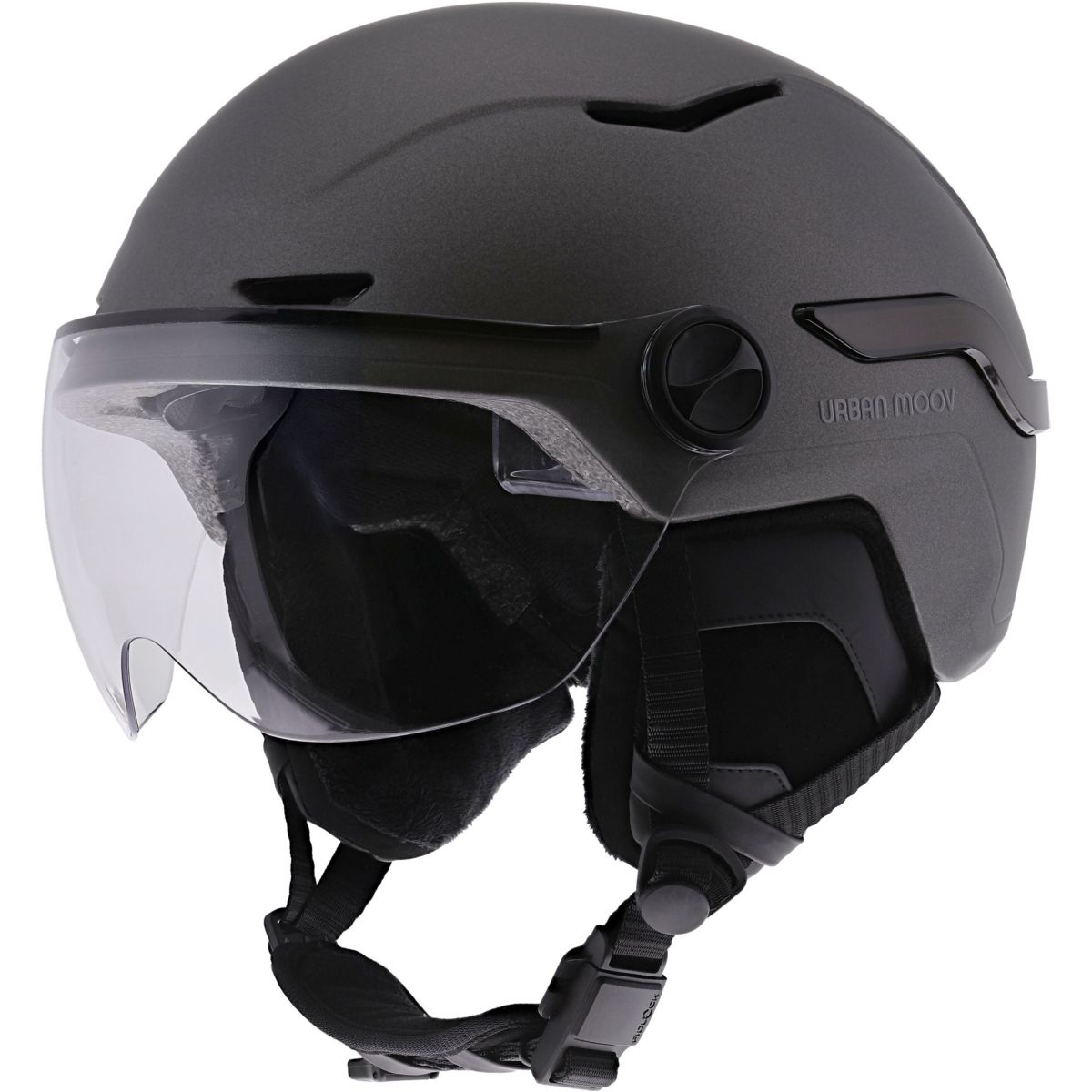 Casque à LED feu de frein auto-taille L gris gris, TNB