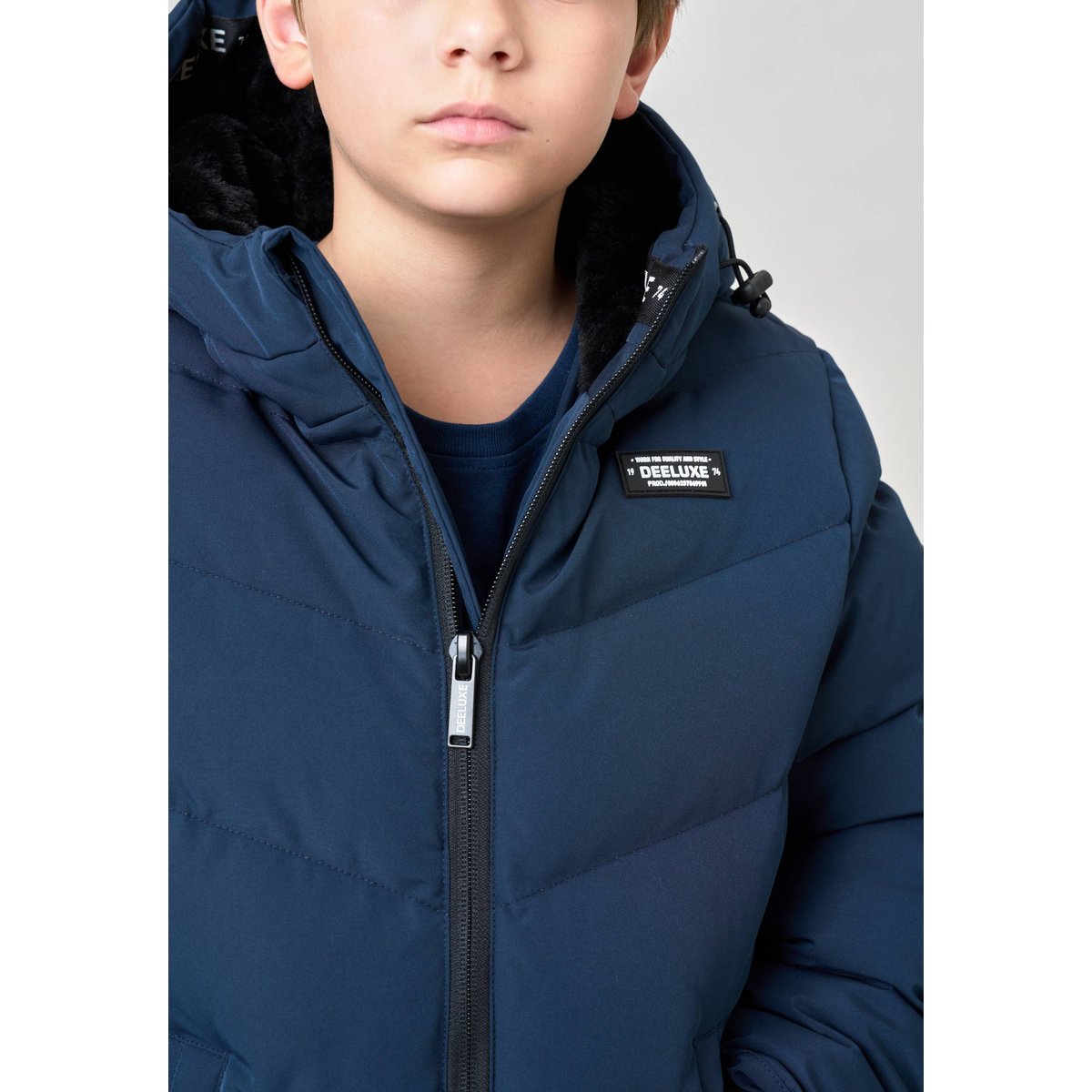 Doudoune regular garçon INTEREST navy, DEELUXE