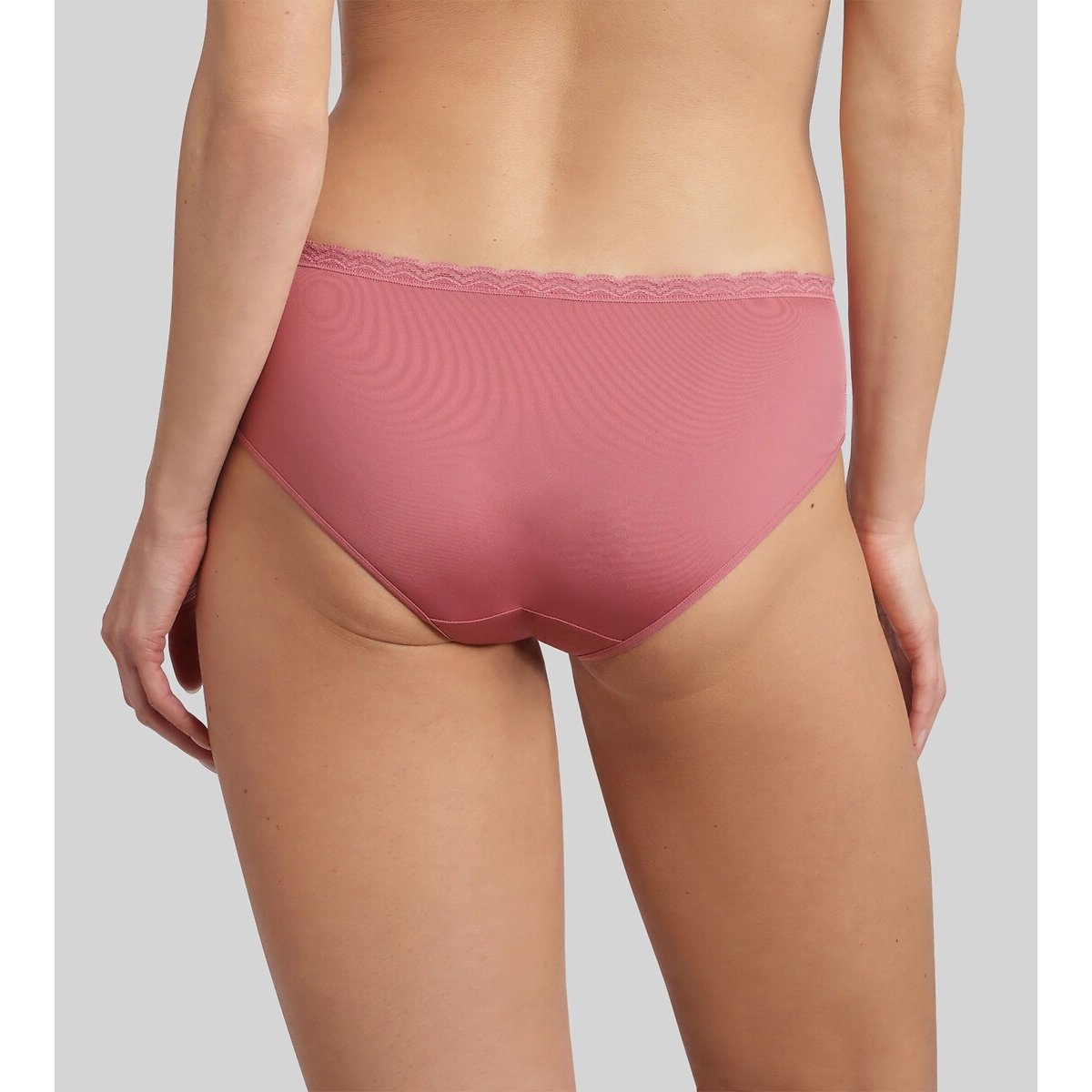 Culotte midi dentelle graphique Ideal Posture dame rose, PLAYTEX