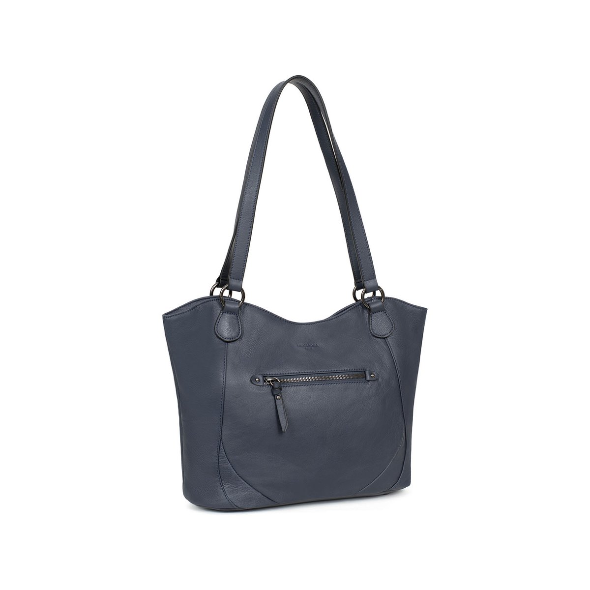 Sac porté épaule 2 anses SAUVAGE bleu nuit, HEXAGONA