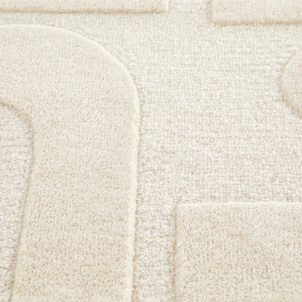 Tapis motifs graphiques 100% laine, Melko ecru, LA REDOUTE INTERIEURS