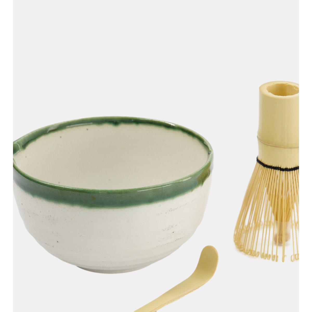 Coffret cérémonie du thé oribe blanc et vert, TOKYO DESIGN STUDIO