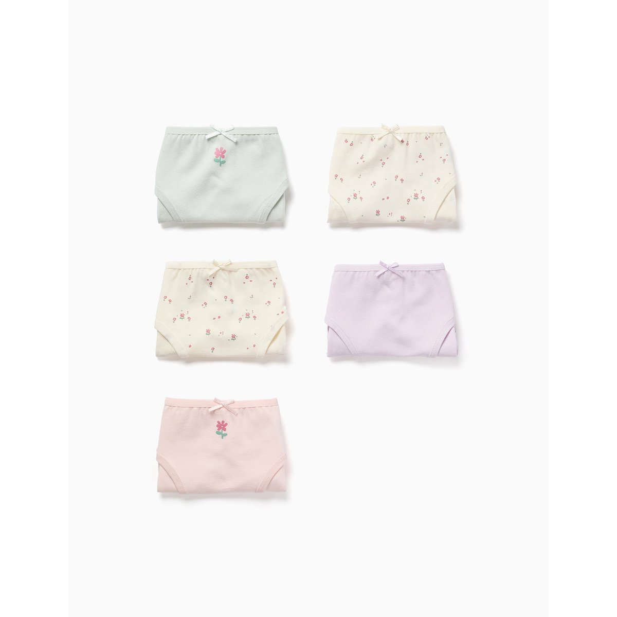 Lot de 5 culottes en coton avec fleurs multicolore, ZIPPY