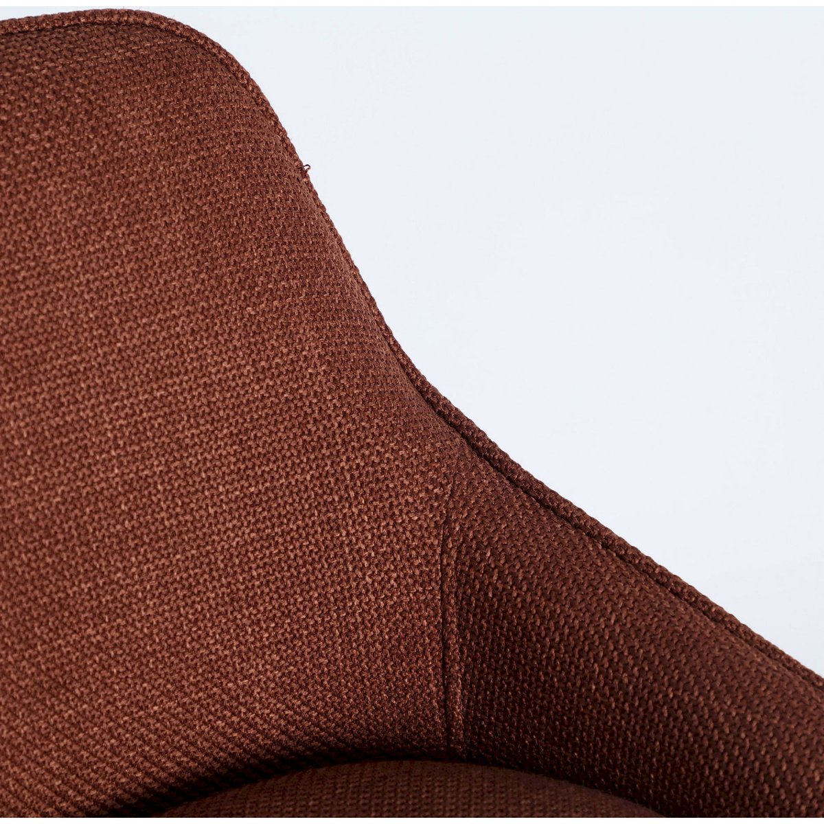 Tabouret de bar collection VACIO en acier rouge foncé et noir, RECOLLECTION