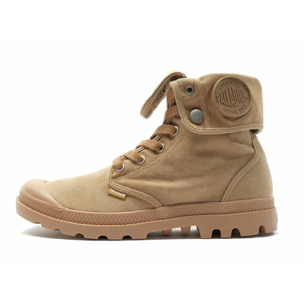 Sapatilhas de cano subido com dobra, Baggy camel, PALLADIUM