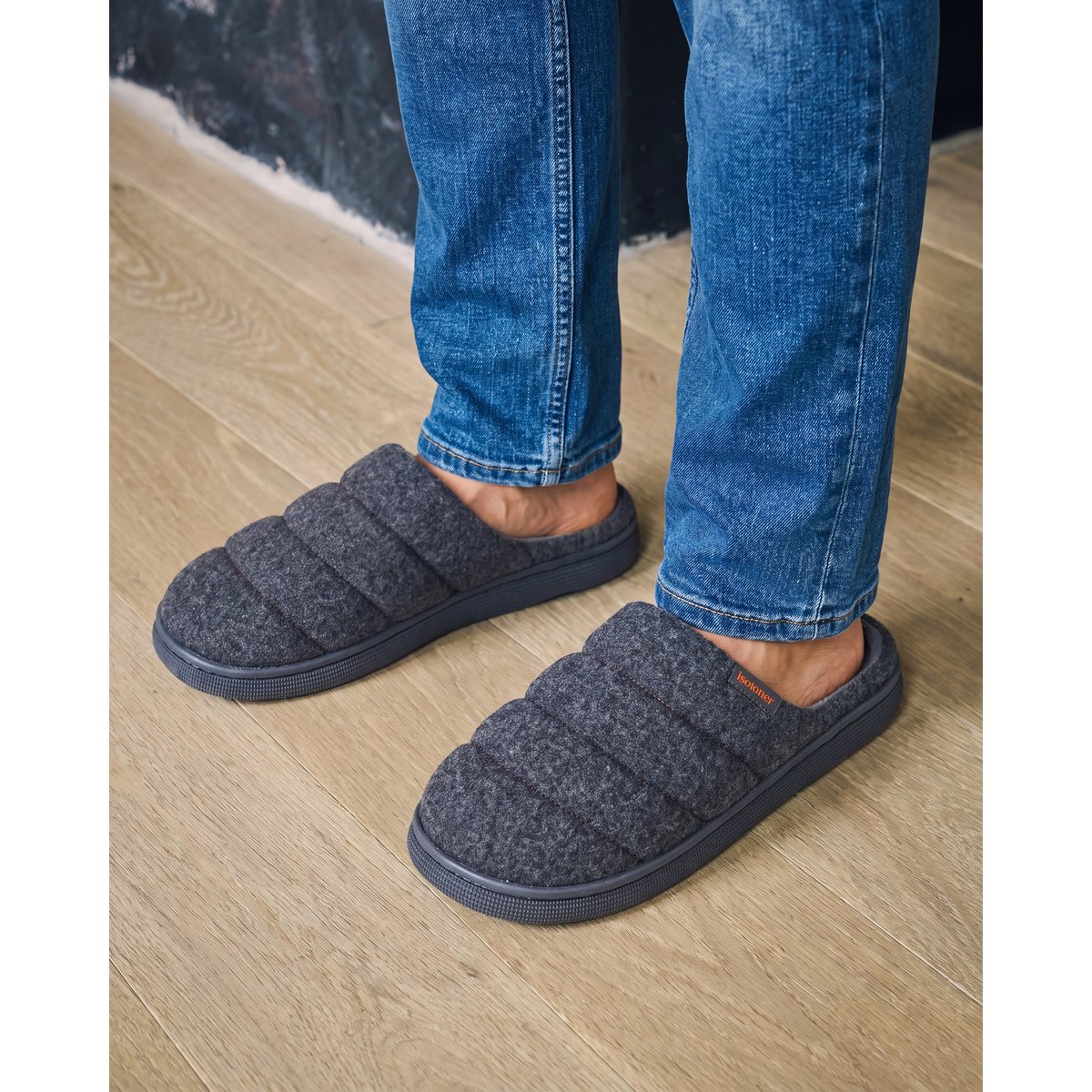 Chaussons Mules gris, ISOTONER