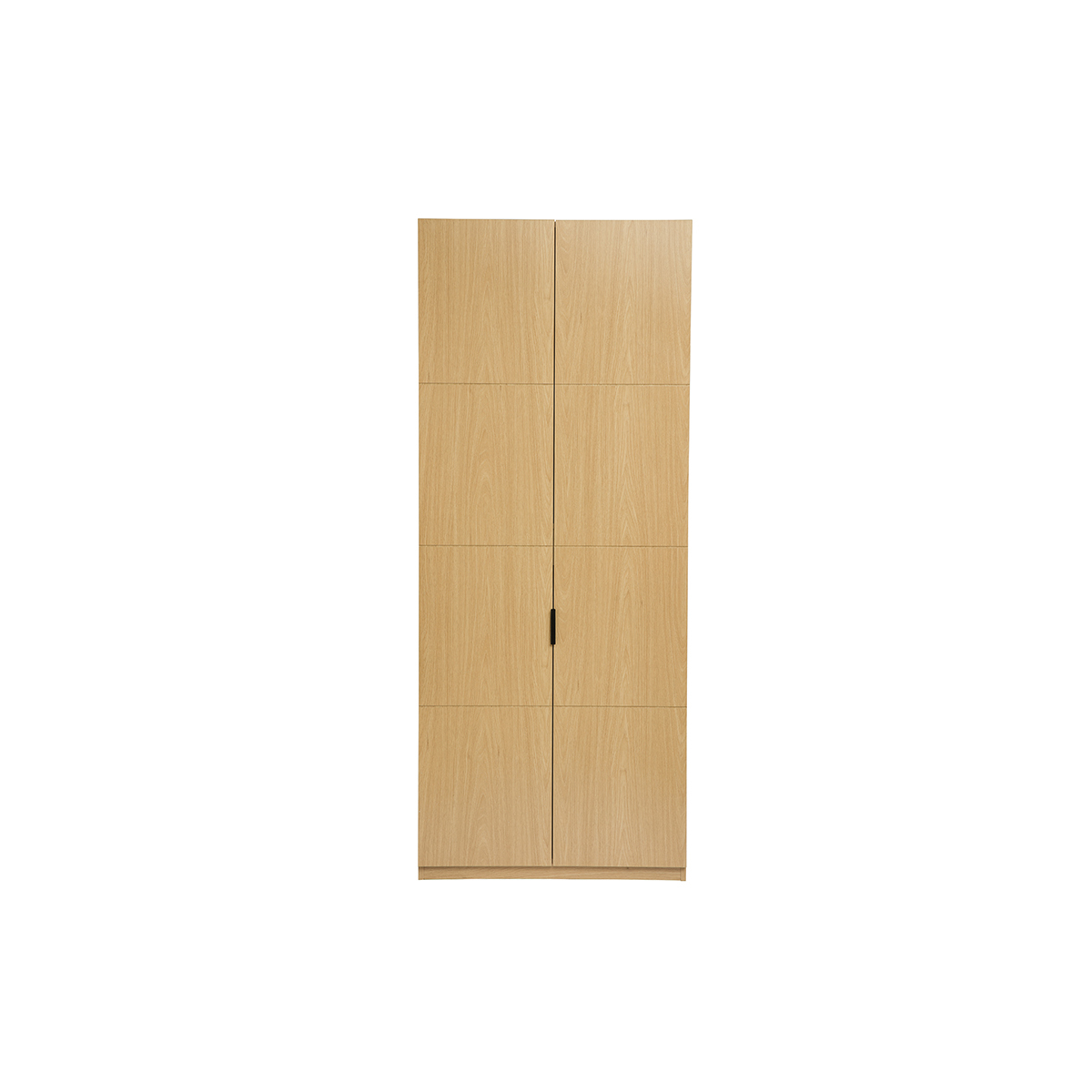 Armoire dressing avec 2 penderies finition bois chêne L90 cm GARENCE chêne clair, MILIBOO