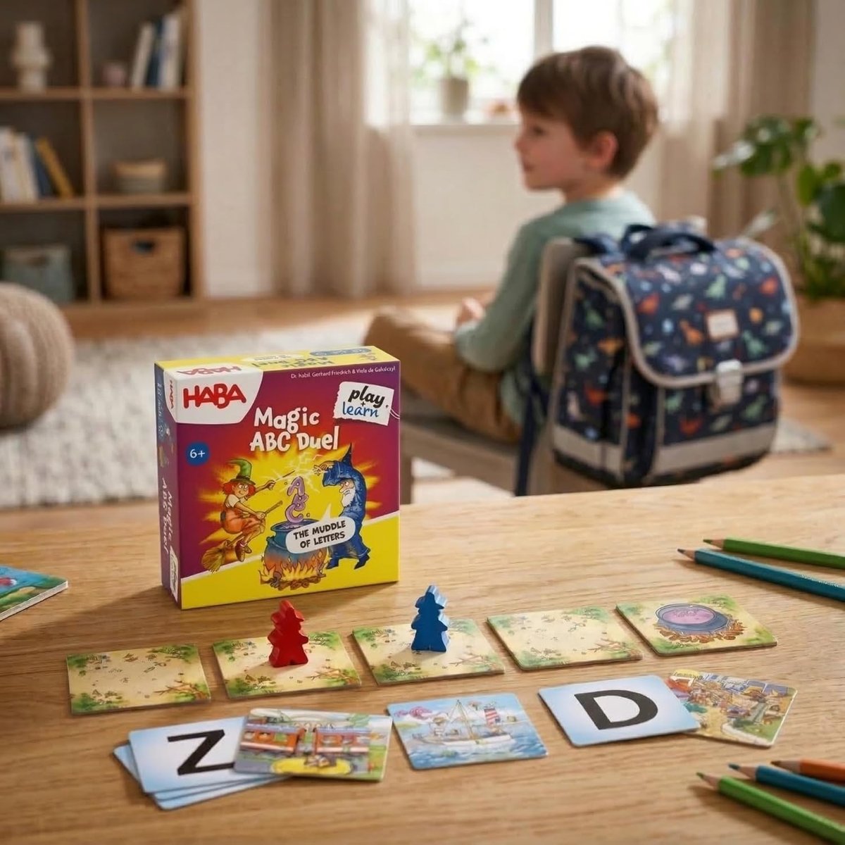 Jeu de duel Mots magiques jaune, HABA
