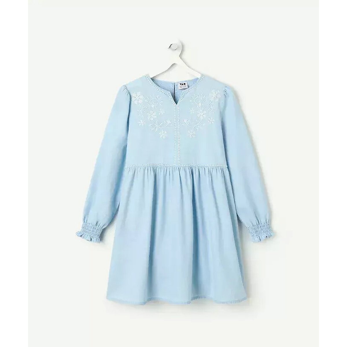 Abito a maniche lunghe in denim leggero denim blu , TAPE A L'OEIL