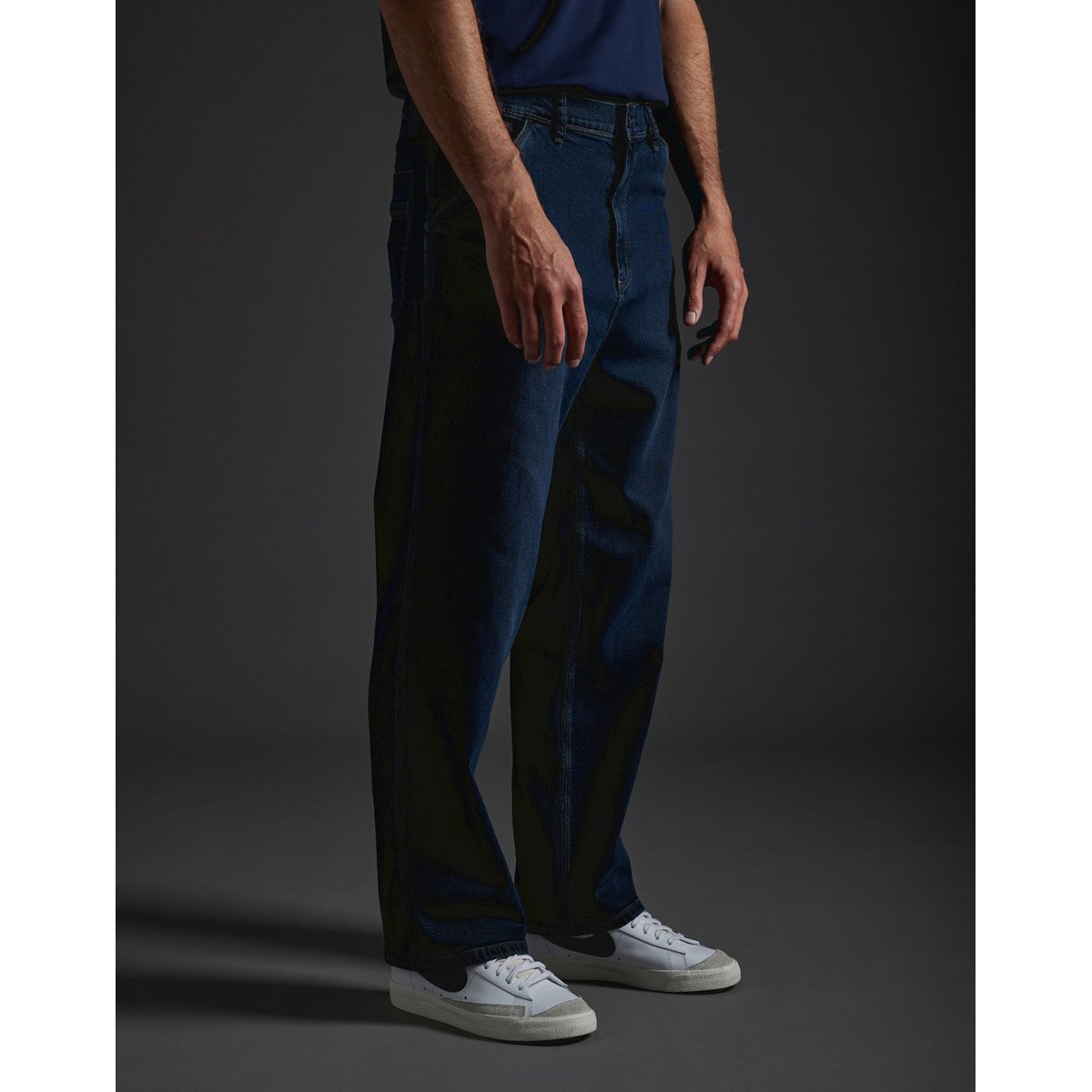 PANTALON BAGGY CENTRAL bleu, PULLIN