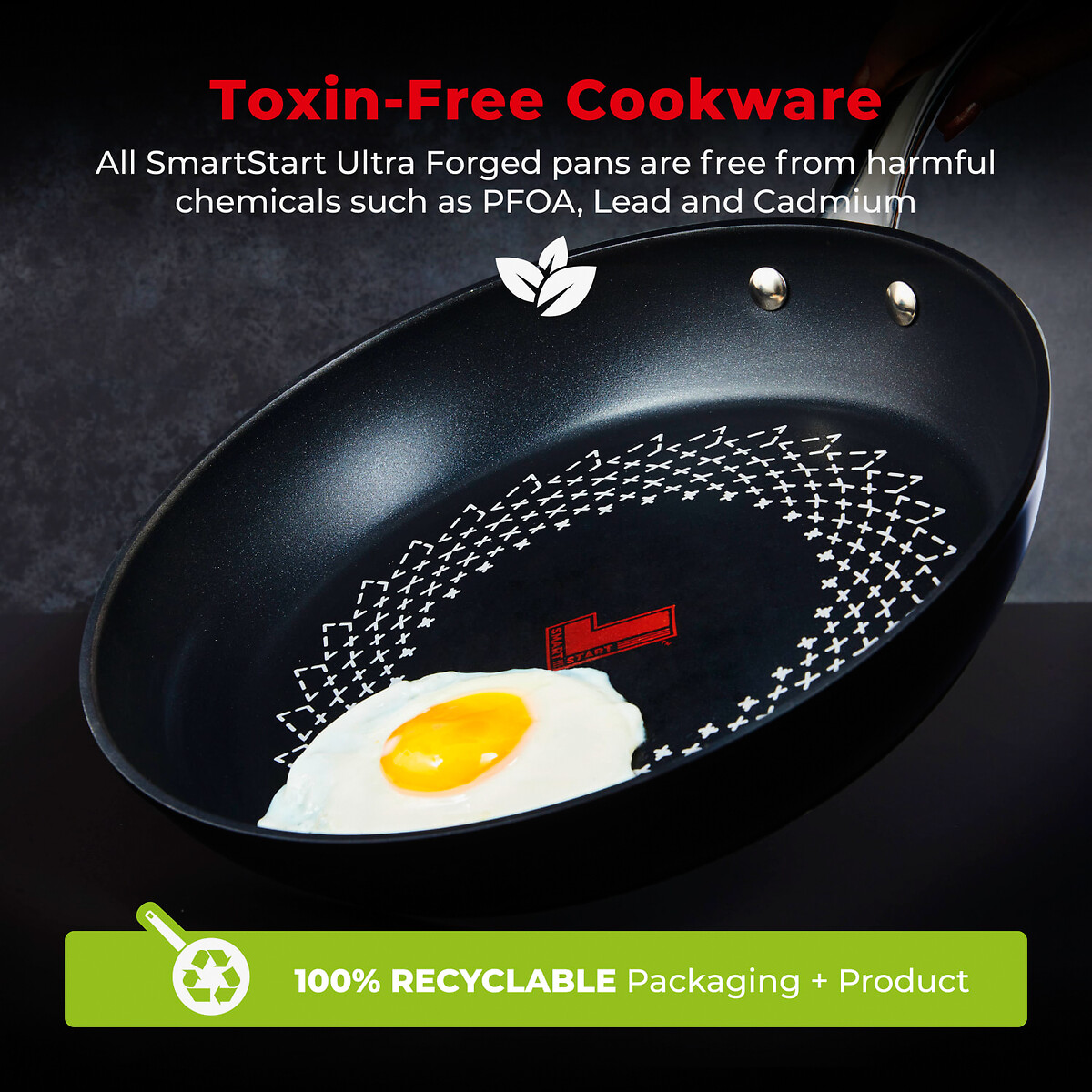 5-Piece Smart Start Ultra Forged Cookware Set black, TOWER