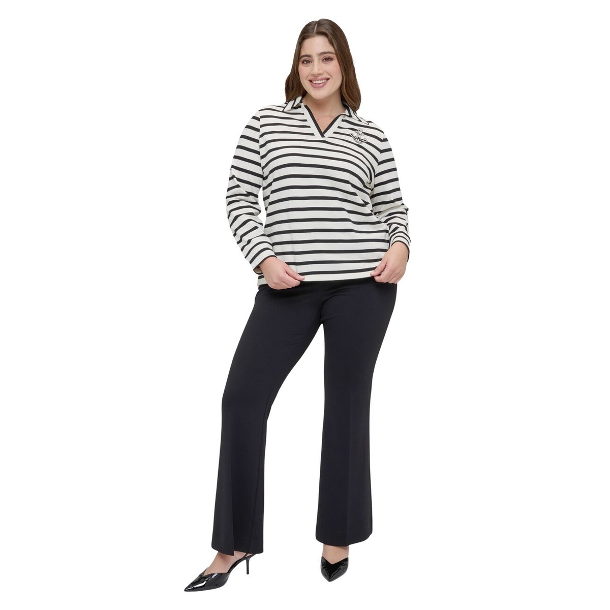 T-shirt style marinière blanc, FIORELLA RUBINO