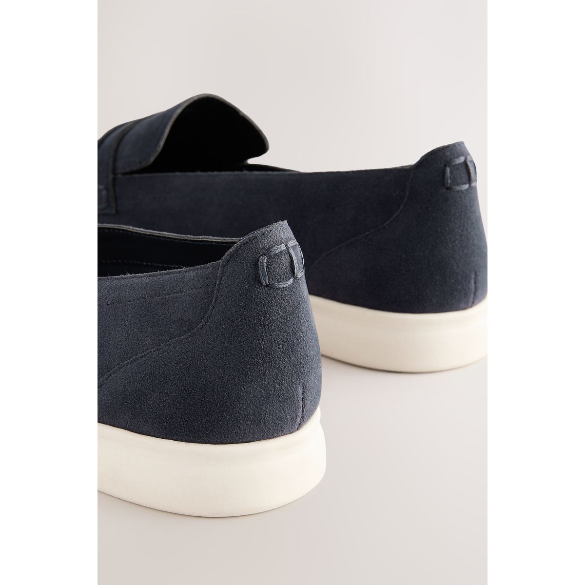 Mocassins à bout rond bleu marine, NEXT