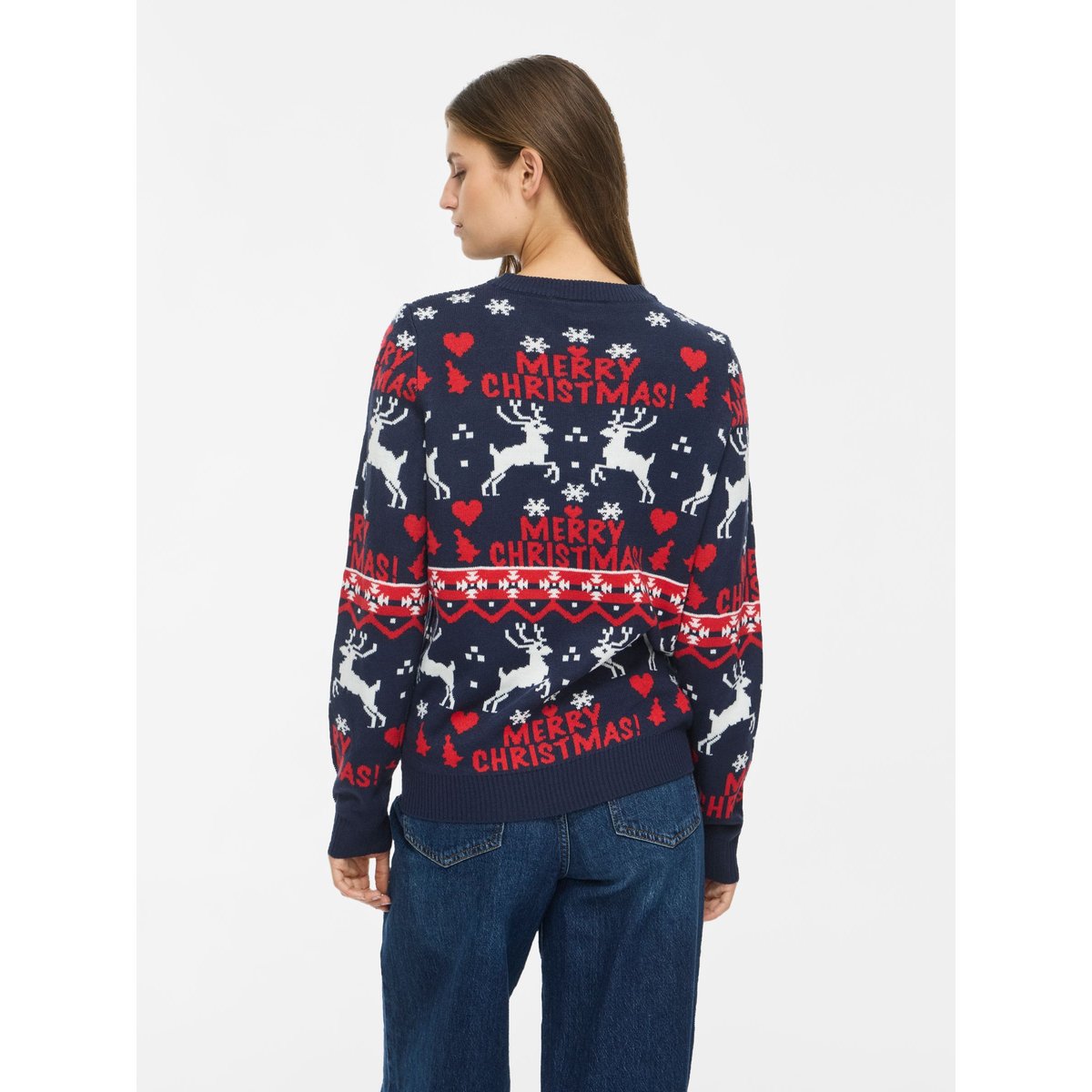 Pull De Noël bleu - navy blazer1, VILA