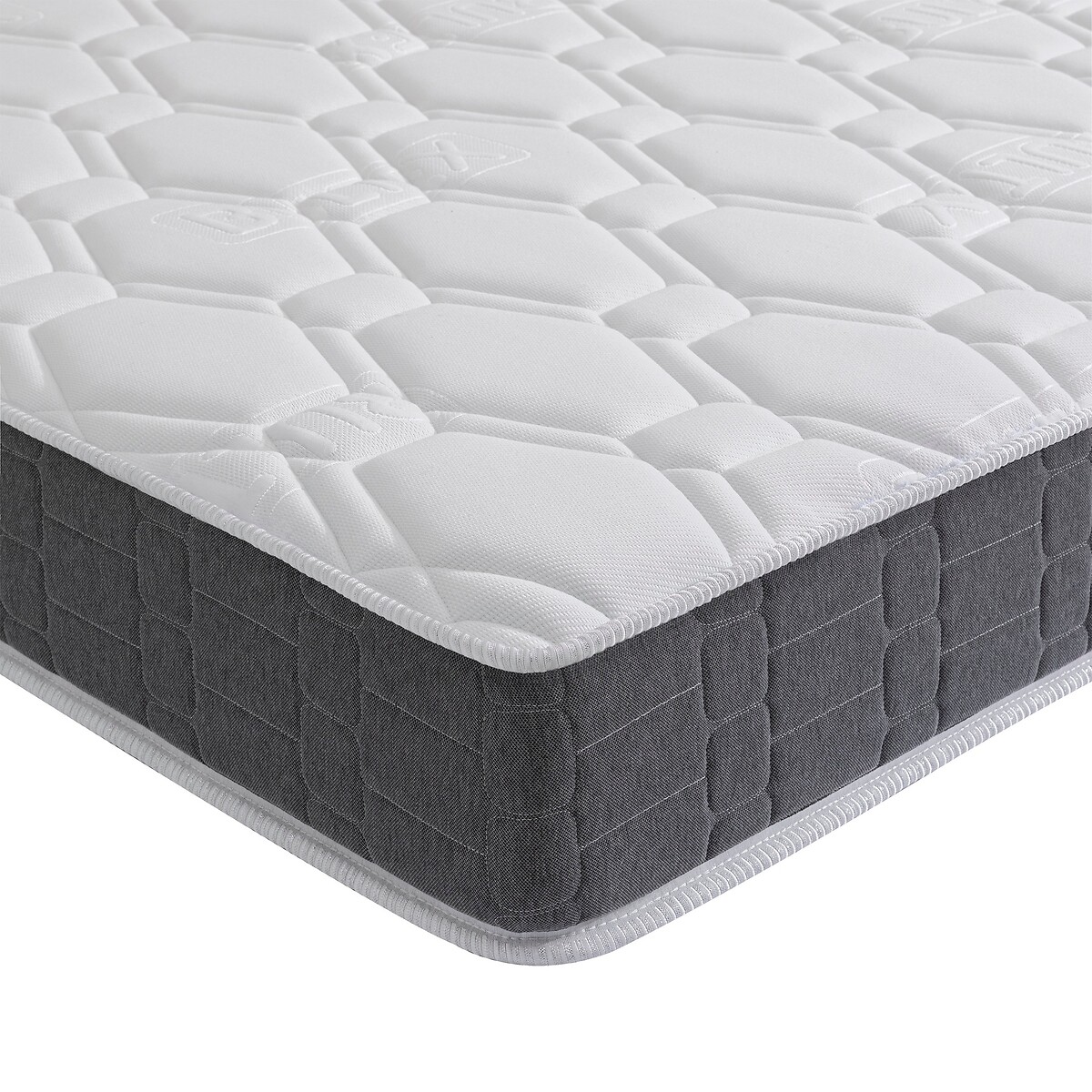 Ensemble matelas mousse BULTEX® et sommier lit coffre, Space Up chêne blanchi, BULTEX
