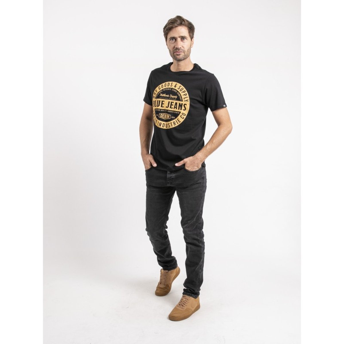 T-shirt Manches Courtes Pur Coton Jamonix noir, RITCHIE