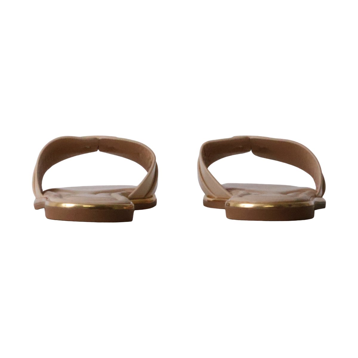 Mules Plate à Enfiler beige, ENZA NUCCI
