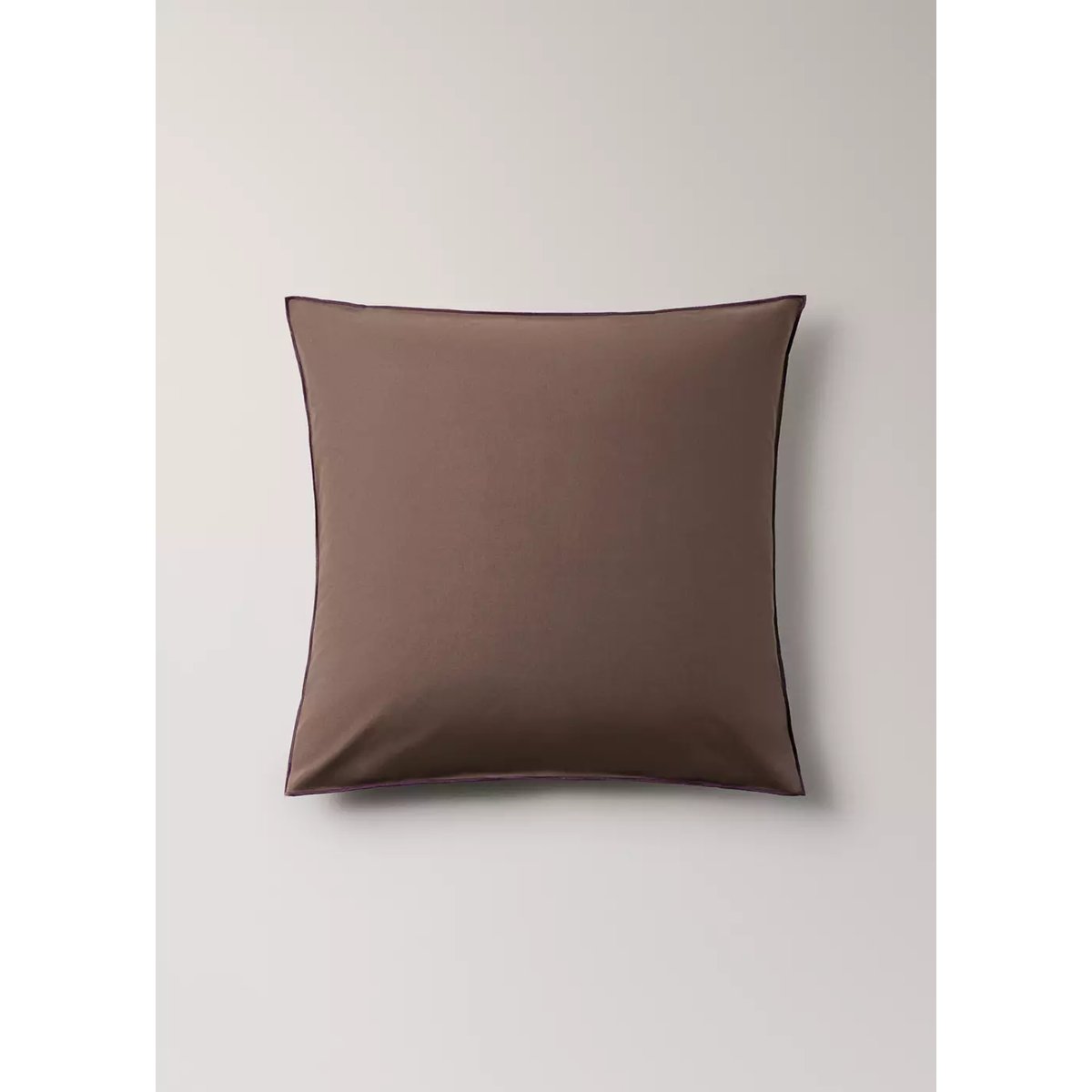 Lot de 2 taies d’oreiller 60 × 60 cm marron, MANGO HOME