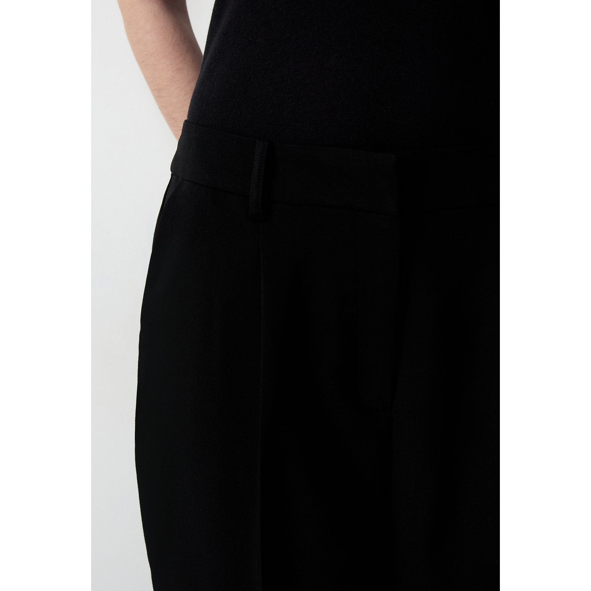 Pantalon coupe carotte ECARE noir, ETAM