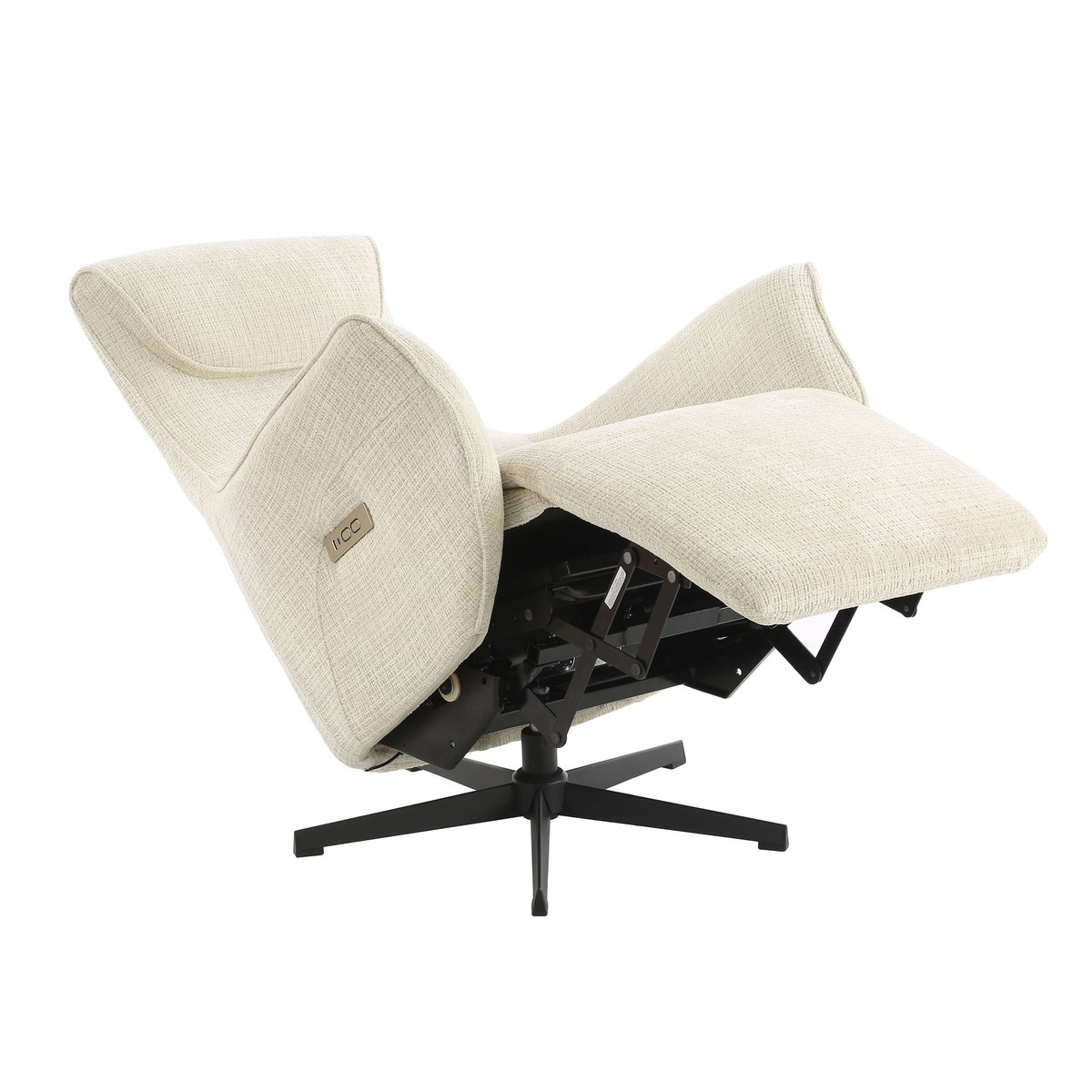 Fauteuil relax électrique tissu COCHYRE beige, BAÏTA