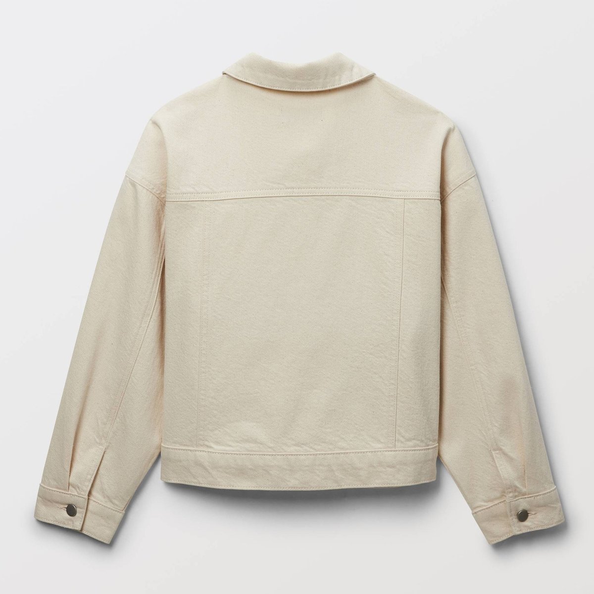 Veste en twill en coton naturel, MONOPRIX